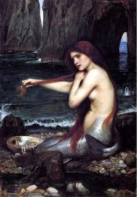 Waterhouse John William A Mermaid 1900