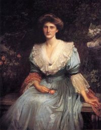 Waterhouse John William Lady Violet Henderson 1907 canvas print