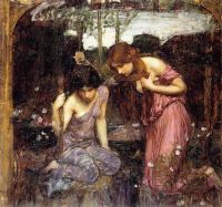 Waterhouse John William Nymphs Finding The Head Of Orpheus canvas print