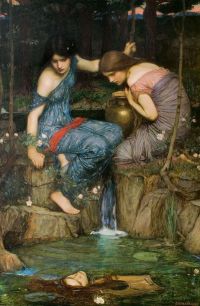 Waterhouse John William Nymphs Finding The Head Of Orpheus 1900 canvas print