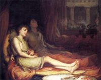 لوحة ووترهاوس جون ويليام سليب وشقيقه غير الشقيق موت 1874