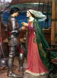 Waterhouse Tristan And Isolde Sharing The Potion canvas print