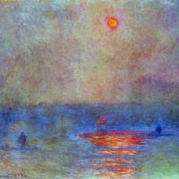 Waterloo Bridge The Sun In The Fog By Monet