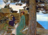 Watson George Spencer A Picnic At Portofino 1911 canvas print