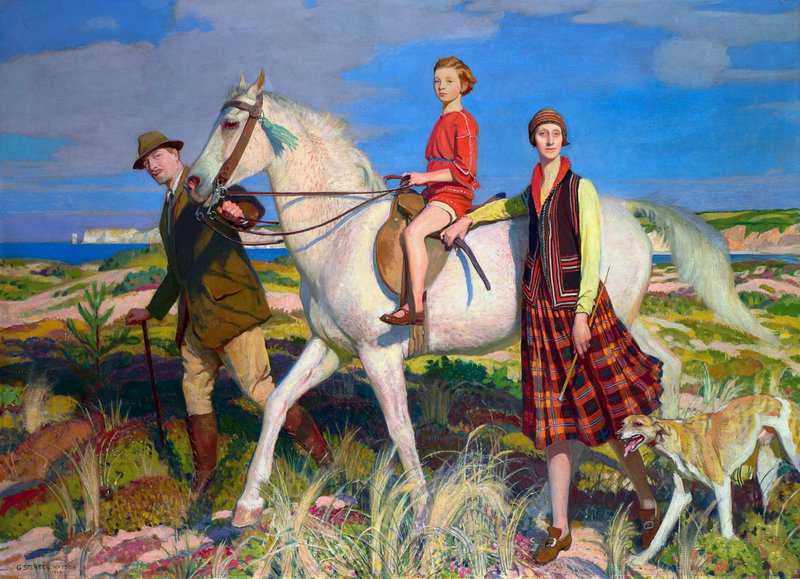 Watson George Spencer Four Loves I Found A Woman A Child A Horse And A Hound 1922 canvas print