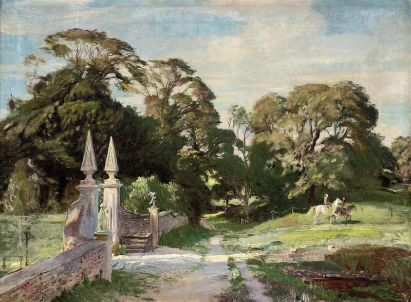 Watson George Spencer The Gateway Dunshay Manor 1933 canvas print