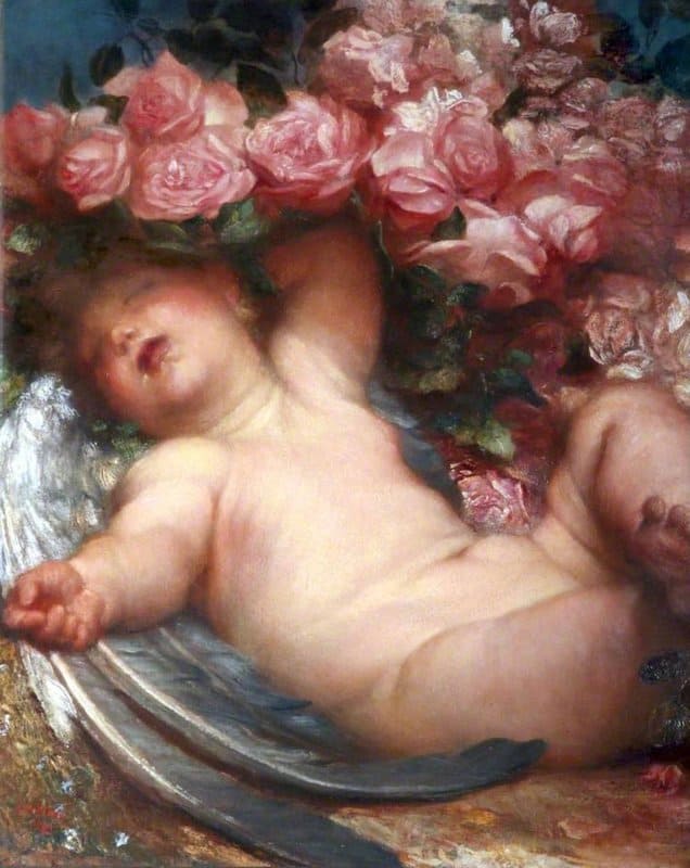 Watts George Frederic Cupid Asleep 1893 canvas print
