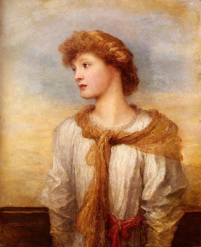 Watts George Frederic Portrait Of Miss Lilian Macintosh canvas print