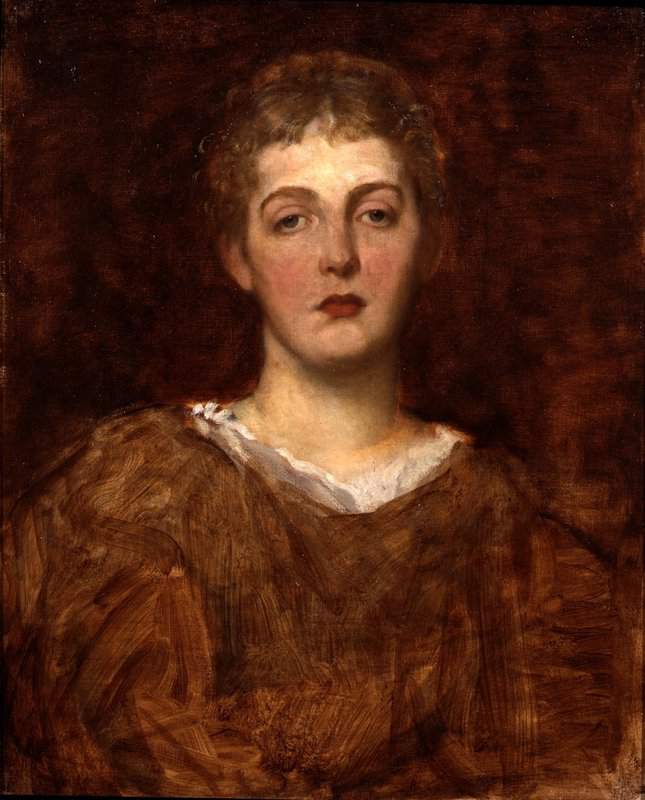 Watts George Frederic Portrait Of Miss May Wedderburn 1880 canvas print