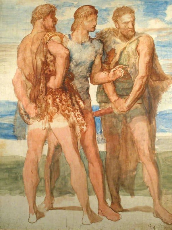 Watts George Frederic Study 3 For Fresco Of Coriolanus For Bowood House 1858 60 canvas print