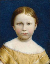 ويبي ويليام جيمس بورتريه لابنة الفنانة إس 1859