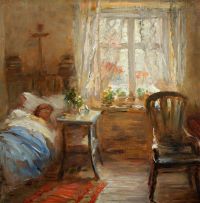 لوحة Wegmann Bertha Interior 1918 مطبوعة على القماش