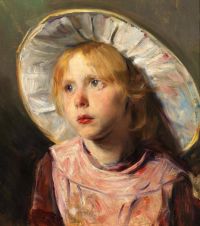 Wegmann Bertha Portrait Of A Young Girl canvas print