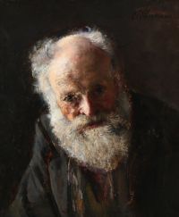 Wegmann Bertha Portrait Of An Elderly Gentleman With A Beard canvas print