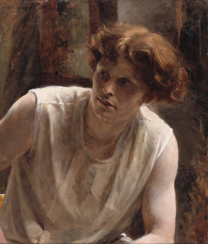 Wegmann Bertha Study Of A Female Model Ca. 1881 canvas print