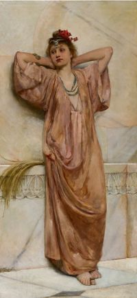 لوحة ويغولين جون راينهارد فتاة إغريقية مطبوعة على القماش