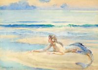Weguelin John Reinhard The Mermaid 1906 canvas print