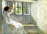 Weir Julian Alden The Window Seat 1889 canvas print