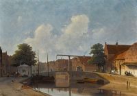 Weissenbruch Jan A Dutch Canal 1850 canvas print