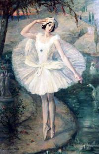 Welie Antoon Van De Stervende Zwaan . A Posthumous Portrait Of Ballerina Anna Pavlova In Swan Lake 1938 canvas print