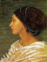 Wells Joanna Mary Head Of A Mulatto Woman canvas print