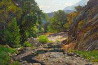 Wendt William The Canyon Stream 1919 canvas print
