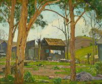 Wendt William Wash Day At Wendt S Cabin In Trabuco Canyon Ca. 1925