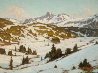 Wendt William Winter Mt. Rainier Paradise Valley 1913 canvas print