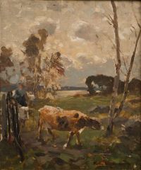 Westerholm Victor Axel Cows In The Meadow canvas print