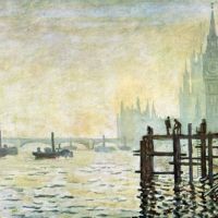 Westminster Bridge in Londen door Monet