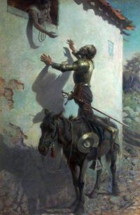 Wheelwright Rowland Don Quixote And Maritornes At The Inn canvas print