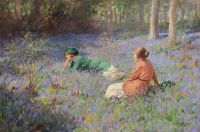 Wheelwright Rowland In The Bluebell Wood Ca. 1919 canvas print