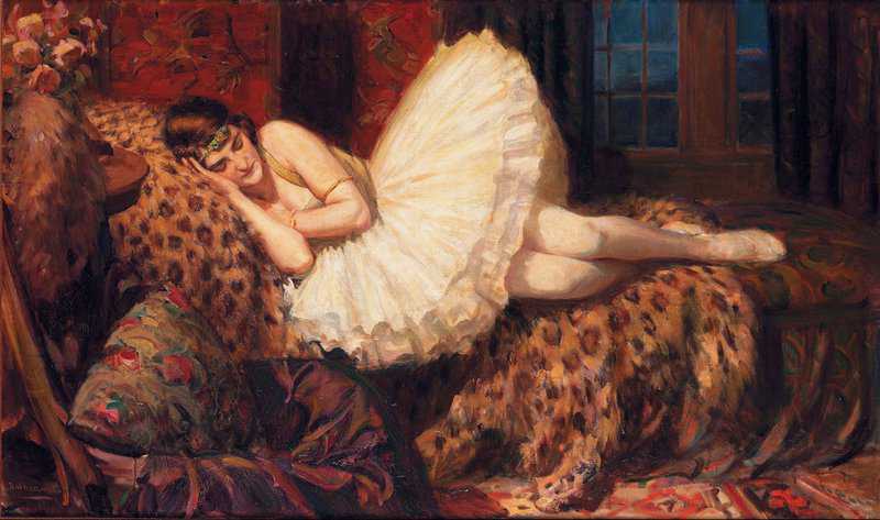 Wheelwright Rowland Sleeping Dancer canvas print