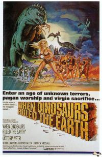 When Dinosaurs Ruled The Earth 1970 Movie Poster canvas print