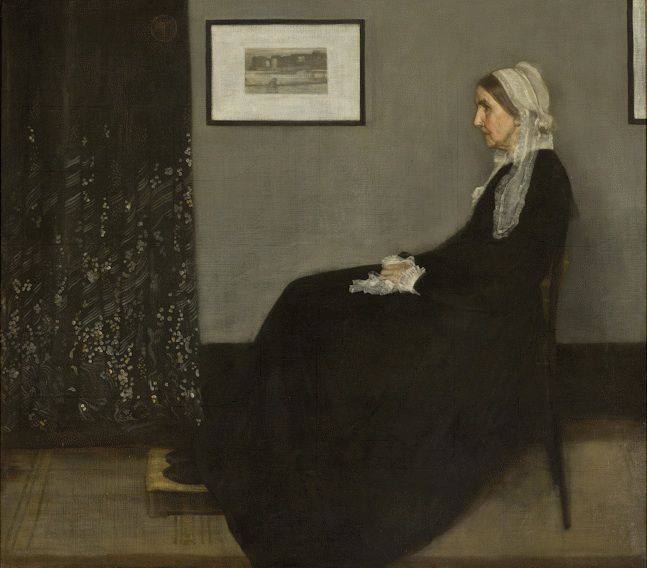 Whistler James Abbott Mcneill Arrangement In Grey And Black No. 1 Also Called Portrait Of The Artist S Mother 1861 canvas print