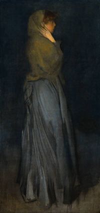 Whistler James Abbott Mcneill Arrangement in gelbem und grauem Leinwanddruck