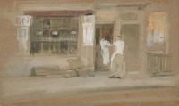 Whistler James Abbott Mcneill Chelsea Shopfronts Leinwanddruck