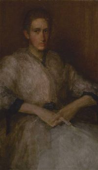 Whistler James Abbott Mcneill Portrait Of Ellen Sturgis Hooper 1890 canvas print