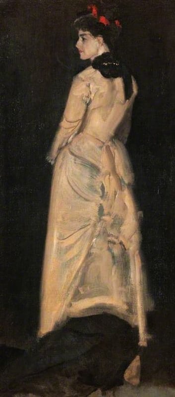 Whistler James Abbott Mcneill Portrait Of Mrs Louise Jopling 1877 canvas print