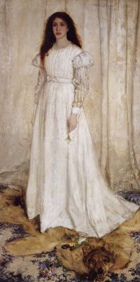 Whistler James Abbott Mcneill Symphony In White No. 1 The White Girl 1862 canvas print