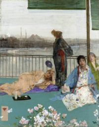 Whistler James Abbott Mcneill Variations In Flesh Colour And Green The Balcony 1864 70 Additions 1870 79