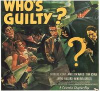 Poster del film Who's Guilty 1945 stampa su tela