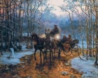 Wierusz Kowalski Alfred Von Journey In A Carriage