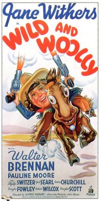 Stampa su tela del poster del film Wild And Woolly 1937
