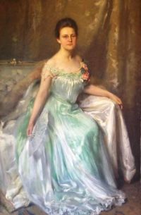 Wiles Irving Ramsey Portrait Of Juliet Inness 1900