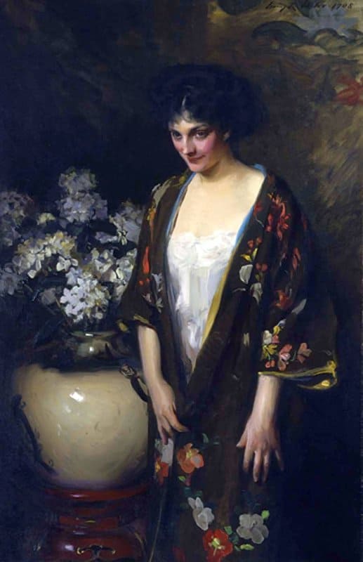 Wiles Irving Ramsey Portrait Of Kathryn Beta La Forque canvas print