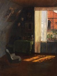 Wilhelm Roegge im Atelier 1900-10