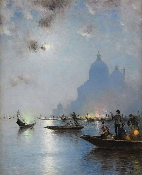 Wilhelm Von Gegerfelt Venice In Twilight 1883 canvas print