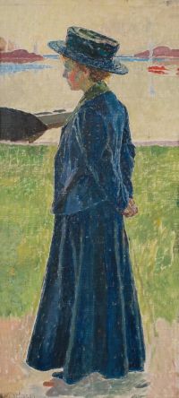 Wilhelmson Carl Wilhelm Girl In A Blue Hat 1911