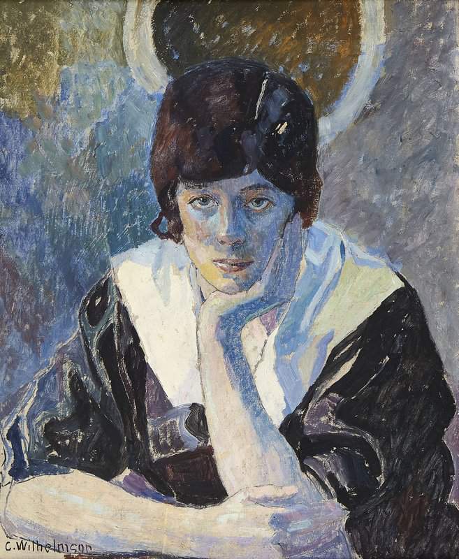 Wilhelmson Carl Wilhelm Portratt Av Elna Dahl Ca. 1917 18 canvas print
